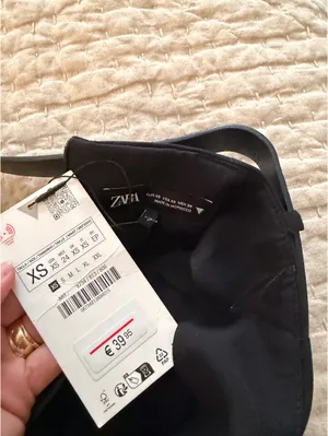 ZARA Black strapless jumpsuit thumbnail 5