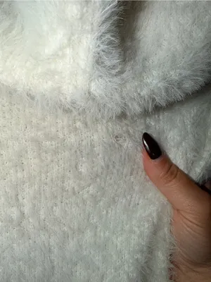 Oliver Ivory Fuzzy Knit Sweater Hooded Cardigan Vest thumbnail 4
