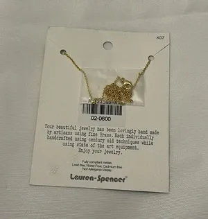 Lauren Spencer A Necklace Gold thumbnail 2