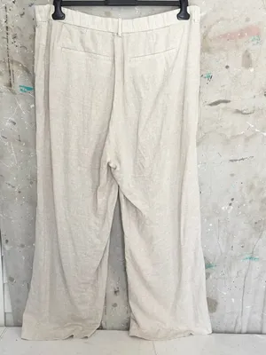 Abercrombie Linen Blend Wide Leg Tailored Pant thumbnail 4