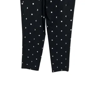 ModCloth Game Changer Twill Pants Ankle Star Moon Print Silver‎ Black Size 4 thumbnail 11