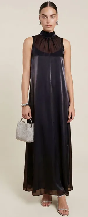 NWT CAARA Alette Dress size XS Navy Ink maxi few moda ted baker thumbnail 1