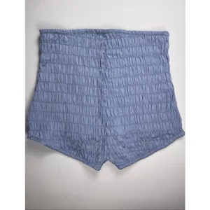 Intimately Free People women’s Ruched High Waist Micro Shorts size S Blue New thumbnail 3