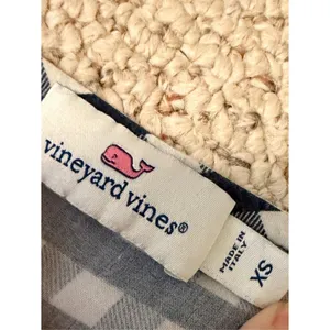 Vineyard‎ Vines Gingham Dress Blue White Sleeveless Southern Preppy Game Day XS thumbnail 4