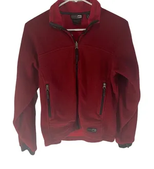 REI Thermal Pro Women's Size XS‎ Red Fleece Zip Up Outdoors Sweater Jacket thumbnail 1