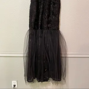 Monique Lhuillier Black Lace Sleeveless Mermaid Dress Formal Womens 0 Whimsigoth thumbnail 14