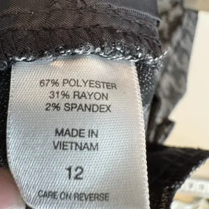 New York & Company 7th Avenue Houndstooth Pants 12 Straight Leg Stretch Preppy thumbnail 9