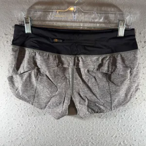 1680 | Lululemon‎ Speed Up Running Workout Shorts Heathered Gray Women 6 thumbnail 2