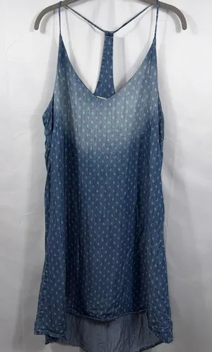 Cloth & Stone Chambray Tencel Swing Tank Dress Size Large thumbnail 1