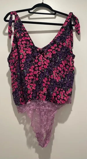 Free People Bodysuit Intimately Medium thumbnail 1