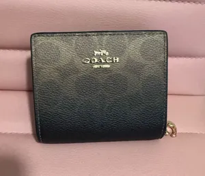 Coach Snap Wallet in Signature Canvas thumbnail 1