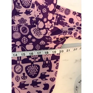 LuLaRoe Amelia Dress Womens XL Purple Snow White Disney‎ Princess Pockets Skater thumbnail 8