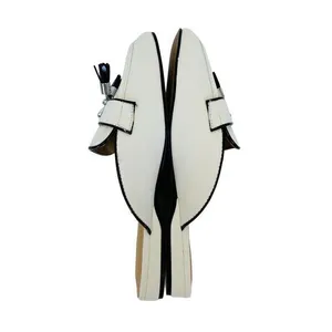 Adrienne Vittadini‎ Saige Tassel Loafer Mule In Smooth White Size 8.5M NWB thumbnail 5