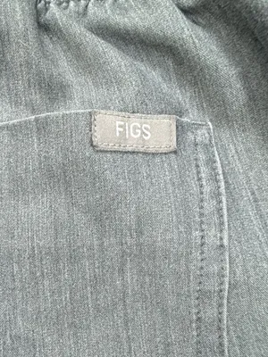 Figs Women's Gray Joggers with Teal Drawstring thumbnail 9