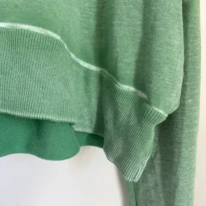 Free People Morning Run Crop Oversized Hoodie Modal Blend Green size S thumbnail 10