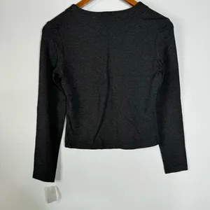 ABS by Allen Schwartz Front Zip Long‎ Sleeve Top Size Small Petite thumbnail 2