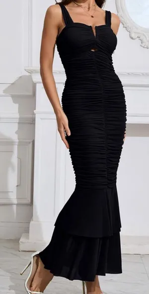 Black Mermaid Gown (M) Size M thumbnail 1