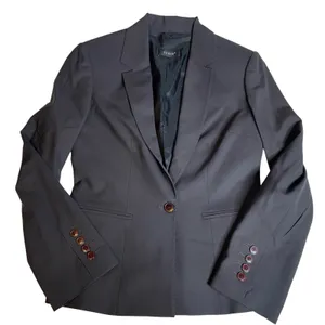 Roman Black Wool Blend‎ Single Button Blazer Jacket Tailored Fit Size 4 thumbnail 1
