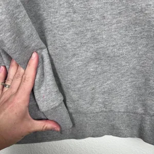 Adidas Women's Crew Neck‎ Pullover Sweatshirt Gray Sz M thumbnail 6