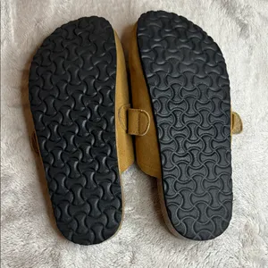 Tory Burch Tan Suede Slip-On Mules thumbnail 3