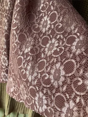 Crystal Doll Dusty Rose Lace Halter Fit-and-Flare Dress thumbnail 6