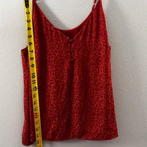 A New Day Women‎ Red/Orange Cami Top Blouse Size Small. thumbnail 7