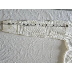 Full Circle Trends Sweater Sz Med Lace‎ Up Back Cable Knit Y2K Light Academia thumbnail 8