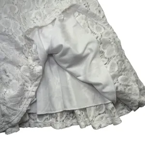 City Studio White Lace Fit Flare Dress Sleeveless‎ Scalloped Neckline Size 11 thumbnail 9