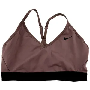 Nike Dri Fit Indy Sports Bra Racerback Mesh Moisture Wicking Mauve Pink M thumbnail 2