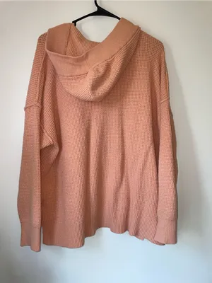 Aerie CozyUp Waffle Sweater Hoodie thumbnail 5