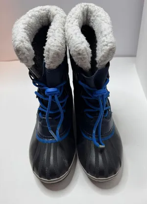 Navy Blue Winter Boots Size 6 thumbnail 1