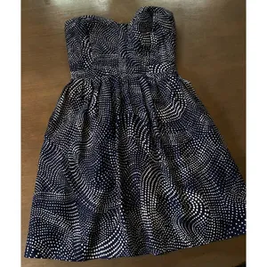 devlin Dress Size Small Strapless Blue White Quilted Smocked Mini from Nordstrom thumbnail 8
