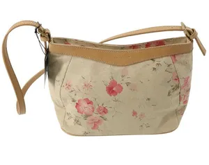NWT Vintage Dockers Floral Purse Beige Shoulder Bag Handbag thumbnail 1