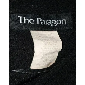 Paragon Large Black  Polyester Blend  Button Down Jacket Dress 22h thumbnail 6