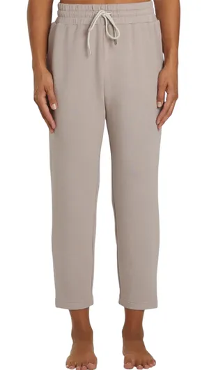 Varley Iowa Sweat Pant Cigarette High DoubleSoft Jersey Pocket Raindrops XS thumbnail 1