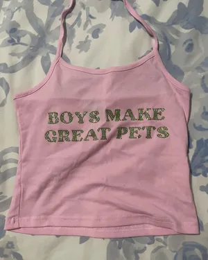 Cherry Kitten Halter Top Pink thumbnail 1