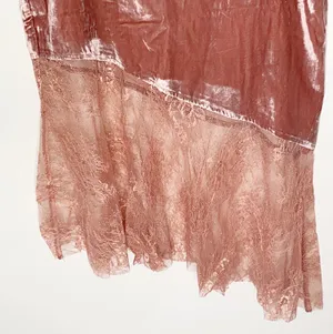 my Lacey velvet midi lace hem skirt thumbnail 4
