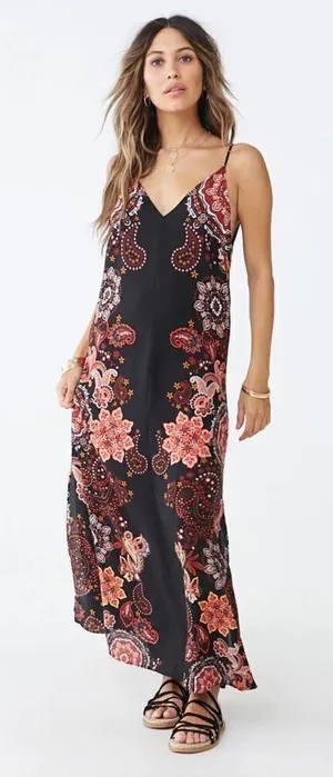 Forever 21 ✨ Floral & Paisley Print Cami Dress✨ thumbnail 1