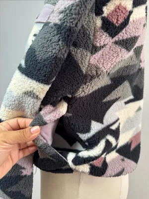 Aeropostale Geometric Sherpa Half-Zip Pullover thumbnail 4