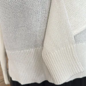 J. Crew Relaxed Cotton Crewneck Beach Lightweight White Sweater thumbnail 2