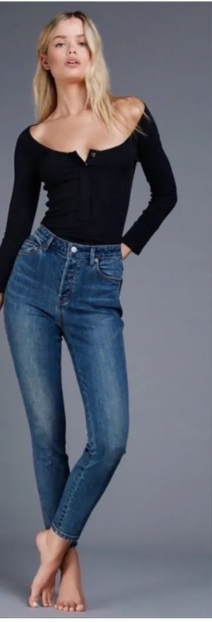 Free People Peyton High Rise Skinny Jeans thumbnail 1