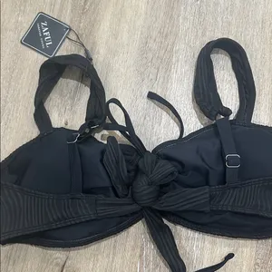 Zaful Black Textured Bikini Set xl thumbnail 4