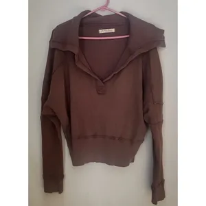 Free People Not So Ordinary Washed Hoodie Pullover Shirt Size S‎ thumbnail 3