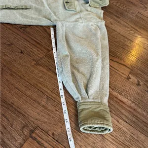 Free People Ruby Oversized Cotton Shaket XS Crunchy Granola Cottage Button Down thumbnail 7