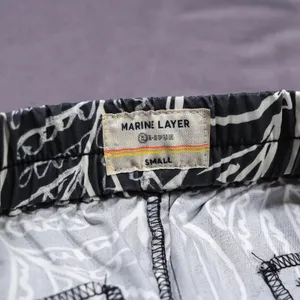 Marine Layer Allison Tropical Print Re-Spun Pull On Pants Women Small Black‎ thumbnail 5