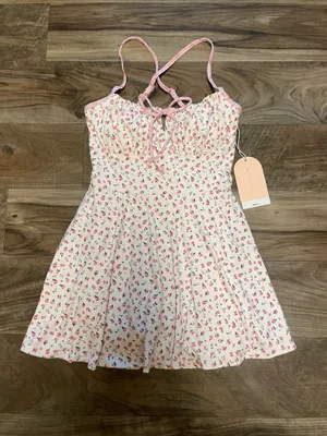 NWT! Popflex Target X Blogilates Tie Front Twirl Active Dress Floral Size Small thumbnail 3