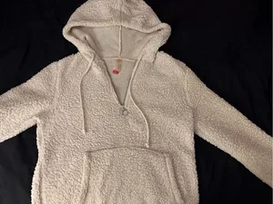 No Boundaries Cream Sherpa Zip-Up Hoodie thumbnail 1