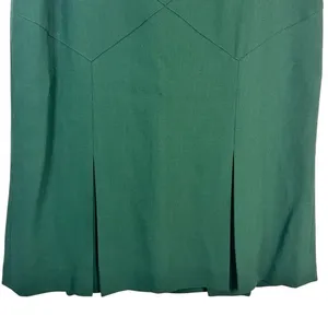 Doncaster Skirt Womens Size 6 Green A-Line Midi Pleated Hem Work Formal thumbnail 9