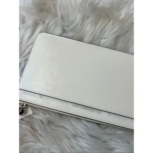Kate spade Lucy Crinkle Patent Medium L-zip Wristlet white/cream clutch wristlet thumbnail 3