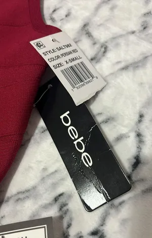 NWT Women's Double V Mini Bandage Dress Size XS. thumbnail 9